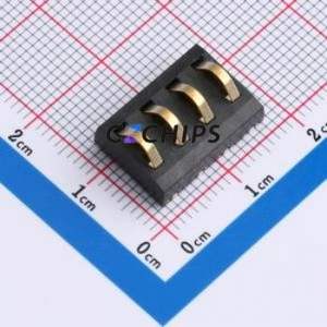 18K314305 Blade/Spring Contact Battery Connector SMD,P=4mm Connector Spring Contact Type 4mm 4P Vertical Mount - Product Image 1