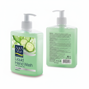 AquaVera 500ml savon liquide de concombre noix de coco parfumé lavage des mains avec de l'eau lait aloès-toilettes à base de produits chimiques - Product Image 2