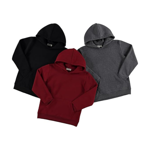 เสื้อมีฮู้ดแบบสวมหัวไม่มีลายพื้นเสื้อสเวตเตอร์ขนแกะใส่สบายใส่ได้ทุกวันใส่ไปโรงเรียนเครื่องแบบทีมและพิมพ์โลโก้ได้ตามต้องการ - Product Image 3