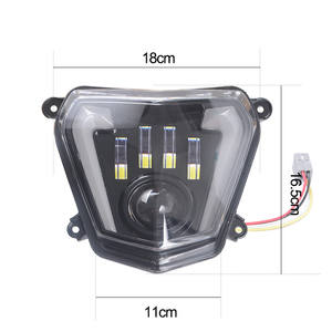 Ensemble de phares avant YongJin LED avec faisceau haut-bas et feux de jour pour <span class=keywords><strong>KTM</strong></span> <span class=keywords><strong>Duke</strong></span> <span class=keywords><strong>690</strong></span> - Product Image 4