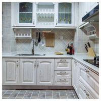 Meuble de cuisine moderne abordable de style shaker blanc