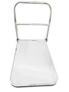Chariot à plateforme pliable en acier inoxydable 50x70cm 200KG avec roues en PVC de 4 pouces, chariot utilitaire robuste pour l'industrie et l'entreposage - Product Image 3