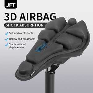 Nouveauté housse de siège de <span class=keywords><strong>vélo</strong></span> 3D Airbags coussin de <span class=keywords><strong>selle</strong></span> <span class=keywords><strong>vélo</strong></span> de route de montagne coussin de vessie d'air <span class=keywords><strong>gonflable</strong></span> souple pour <span class=keywords><strong>vélo</strong></span> - Product Image 1