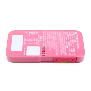 Đẩy mở nắp hình chữ nhật bạc hà tin trường hợp kẹo Lozenge nhai kẹo cao su hộp thiếc với nhựa trượt nắp - Product Image 3