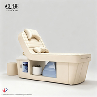 Lit de lavage électrique de luxe pour salon de coiffure, lit de massage capillaire, lit de spa pour shampoing, lit de spa pour thérapie du cuir chevelu