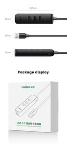 UGREEN <b>USB</b> <b>to</b> <b>Ethernet</b> <b>Adapter</b>, 5 in 1 <b>USB</b> Hub With <b>Ethernet</b>, Multiport Network <b>Adapter</b> With 3 <b>USB</b> 3.0 Port, Gigabit RJ45,<b>USB</b>-C - Product Image 5