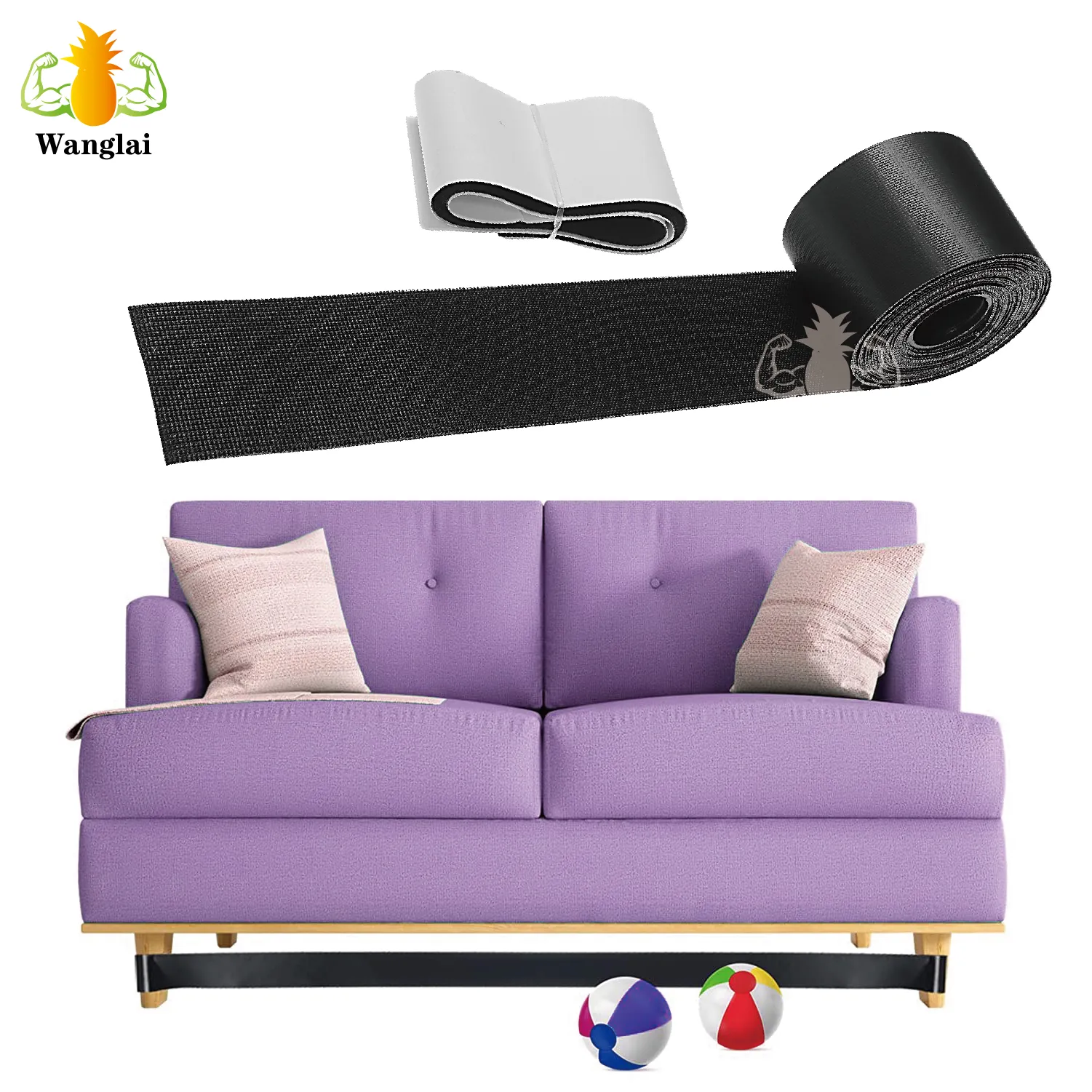 Wide Under Sofa Toy Blocker Adjustable Bumper Under Bed Blocker Adjustable Hook Loop Toy Couch Blocker For Furniture