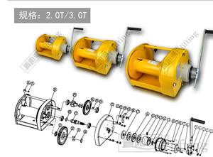 JIN יאנג HU יד כלי הרמת קלע סירת יד כננת עם בלם עבור חם מכירות - Product Image 4