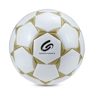 Fabricants Vente en gros Ballon de football en cuir PU avec logo personnalisé Taille 5 4 3 Ballon de football de match officiel d'entraînement