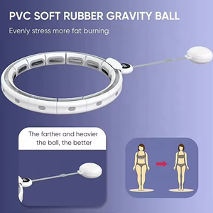 Detachable Workout Hula Ring Smart Weighted <strong>Hoop</strong> Fit for Adults Weight Loss Quiet <strong>Exercise</strong> <strong>Hoop</strong> Auto-Spinning <strong>Ball</strong> Adjustable - Product Image 6