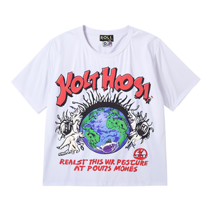 Kaos Pria Oversize Unisex 100% Katun Berkualitas Tinggi, Berat, Desain Kustom, Sablon Enzim, Kerah O-neck - Product Image 1