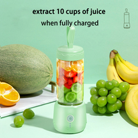 Presse-agrumes électrique 600ml USB rechargeable Mini mixeur à milk-shake portable Mélangeur à smoothie Machine à jus d'agrumes et d'orange