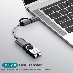2-in-1 Type-C <strong>USB</strong> OTG Adapter <strong>Cable</strong> Micro <strong>USB</strong> <strong>USB</strong> <strong>2.0</strong> Connectors Nickel Plated PVC 15CM 12 Months Warranty Mobile Phone <strong>Printer</strong> - Product Image 2