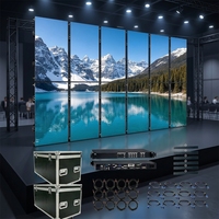 Système complet de mur vidéo LED intérieur, kit de processeur monté sur rack pour affichage à 12 panneaux, idéal pour la location de scènes et d'expositions