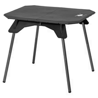 Table d'extérieur légère pliable à double hauteur stockage pratique équipement extérieur Table de commodité randonnée parc de pêche
