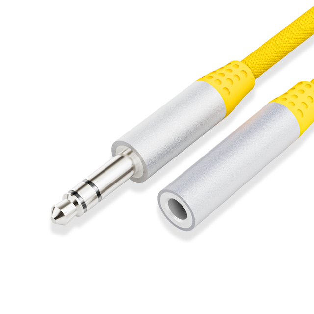 3.5mm Audio Extension Cable Male to Female Earphone Jack Stereo Aux Cable 1m Extender Cord Mic Support car nickel-plated