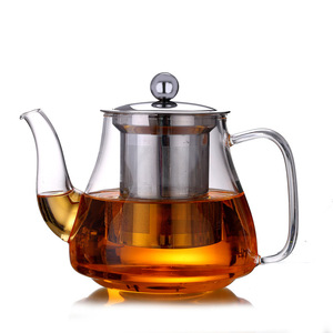 Heat Resistant Glass Teapot With Lid Kettle For Brewing <b>Tea</b> Herbal <b>Tea</b> <b>Set</b> Afternoon <b>Tea</b> Use - Product Image 5