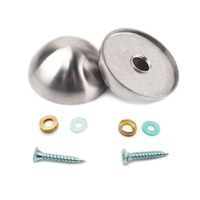 Ensembles de capuchons à vis en acier inoxydable demi-ronds pour la décoration de meubles et de portes, fixations à dôme de 20, 25, 30, 40, 50, 60, 80 mm