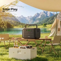 Station portable Solarplay Q300 300W 220V, batterie LFP 288Wh, panneau solaire, lampe torche 150W AC/140W PD/MPPT, 3kg léger, CE/FCC