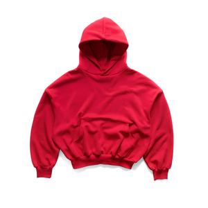 Hoodie vierge de qualité supérieure, coupe ample, en coton épais 400/500 g/m², molleton surdimensionné, fabricant de hoodies personnalisés, hoodie court lourd - Product Image 2