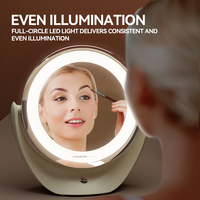 TOUCHBeauty Style européen LED maquillage coiffeuse 1X grossissement Double vanité commode usage domestique meubles de chambre-pour les états-unis