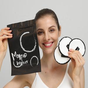 Lot de 3 tampons démaquillants réutilisables en <span class=keywords><strong>coton</strong></span> <span class=keywords><strong>microfibre</strong></span> pour le visage des femmes pour le démaquillage - Product Image 2