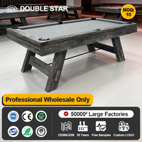 NOUVEAU - Table de billard professionnelle commerciale 9 boules pour la maison, avec dalles de pierre Jiujiang, 7 pieds, en bois massif, style moderne