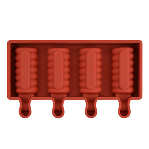 <span class=keywords><strong>4</strong></span>格小尺寸冰块托盘冰棒硅胶冰淇淋模具DIY自制冰糕模具桶制造商烘焙工具 - Product Image 3