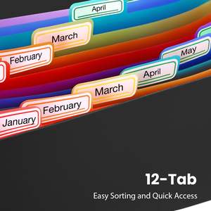แฟ้มเก็บใบเสร็จแบบพับ 13 ช่อง ขนาด A6 แพ็ค 2 ชิ้น แฟ้มเก็บคูปองแบบพับขนาดเล็ก พร้อมป้ายชื่อ สีชมพู ผลิตในประเทศจีน - Product Image 4