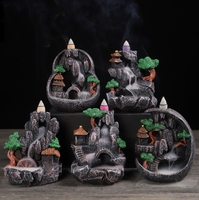 Tempat dupa Arab Resin 10*11.5cm tempat stik dupa Lavender aroma melati kerucut kayu gaharu