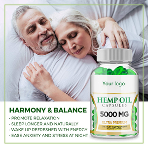 Capsules molles d'extrait d'huile de graines de chanvre naturelles OEM pour adultes, pour améliorer la mémoire et le sommeil, 60 unités, 2 par jour, non destiné aux femmes enceintes - Product Image 5