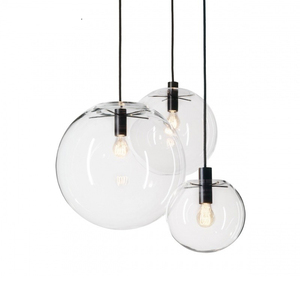 Hanging 10inch 300mm Round Globe Lamp <strong>Shade</strong> Clear <strong>Glass</strong> Ball Lampshade <strong>for</strong> <strong>Ceiling</strong> <strong>Light</strong> - Product Image 5