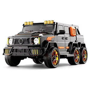 Voiture électrique pour enfants à six roues avec télécommande, alimentée par batterie, siège en plastique extra large pour garçons et filles de 2 à 8 ans - Product Image 1