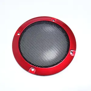 Merchant Wholesale Horn Cover Custom Car Audio Subwoofer Red Decorative Ring Tweeter Protective Cover