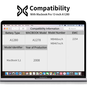 Batterie d'ordinateur portable en gros A1280 pour MacBook 13" <span class=keywords><strong>2008</strong></span> 10.8V 5000mAh <span class=keywords><strong>A1278</strong></span> 2254 Batteries d'ordinateur portable rechargeables sûres OEM - Product Image 2