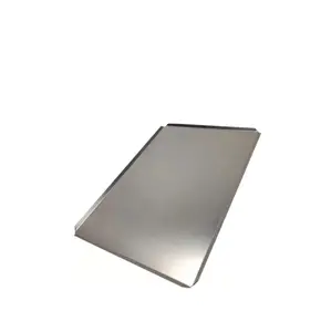 Factory supply Customized 660*457 mm Four Side Aluminum alloy Cookie Sheet baking tray flat bar 18*26 inch