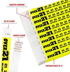 זול נייר צבע ניאון זול צמיג צמיד פסטיבל זהב מותאם אישית <span class=keywords><strong>tyvek</strong></span> רצועת היד נייר אופנה זולה לאירועים - Product Image 5