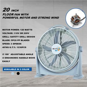 Ventiladores <span class=keywords><strong>de</strong></span> Mesa <span class=keywords><strong>de</strong></span> 5 Aspas para Uso Doméstico, Ventilador <span class=keywords><strong>de</strong></span> <span class=keywords><strong>Caja</strong></span> Grande y Potente <span class=keywords><strong>de</strong></span> 20 Pulgadas con 3 Velocidades - Product Image 2
