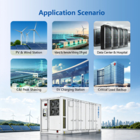 Conteneur de batterie liquide refroidi haute efficacité 5,015 MWh 20 pieds 100 % DoD à 25±2°C ℃   Faible niveau sonore pour les hôpitaux et les centres de données