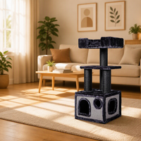 Poteau à gratter élégant pour chat Tour de jeu Katzen Kletterbaum Arbres Perchoir pour chat pour l'été