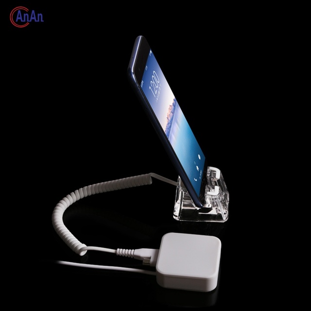 Smartphone Retail Store antitheft 1 Port Sensor Alarm Mobile Cell Phone Camera Security Display Remote Control Rope Antilifting