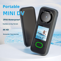 Goobsafe F3 Mini DV 4K 30fps, Pantalla Táctil IPS de 1.4 Pulgadas, Sensor de Fotos de 64MP, 1200mAh, IPX6, WiFi, microSD, Cámara Deportiva con IA, Venta al Por Mayor