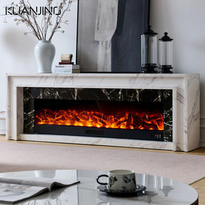 Kuanjing Meuble TV avec <span class=keywords><strong>cheminée</strong></span> en bois de style européen moderne, pièce décorative pour hôtel et villa, insert de feu électronique - Product Image 1