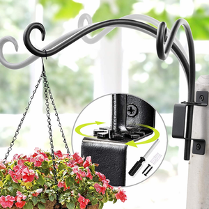Cintre pour plantes de qualité supérieure, supports muraux-crochets de suspension en métal, support pour jardinières intérieures et extérieures/ - Product Image 2