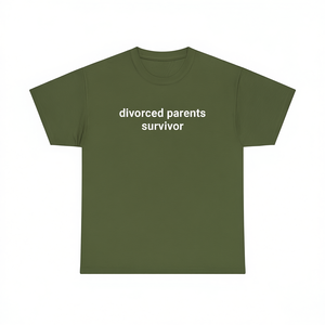 T-Shirt Unisex per Genitori Divorati, Manica Corta, Collo Rotondo, Stampa Serigrafica Promozionale - Product Image 3