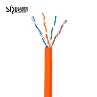 Cable LAN Cat6 de Alta Velocidad SIPU, UTP FTP SFTP 24AWG, Cable Ethernet Gigabit, Logotipo Personalizado OEM, Cable de Red de Cobre CCA, 305M