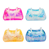 Sac à main en silicone scintillant anti-stress à rebond lent pour filles, en stock, vente chaude