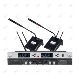 ไมโครโฟนไร้สายแบบมือถือ MY-3500 ช่องสัญญาณคู่ True Diversity UHF PLL ใช้แบตเตอรี่ AA  ความถี่ 610-670MHz  ขั้วต่อ XLR  ตัวเครื่องโลหะ - Product Image 4