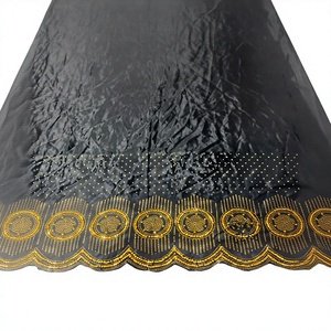 Tissu de mariage somalien Gougra en satin 100% soie, léger, tissé, 60 GSM, écologique, motif floral, haute qualité - Product Image 1