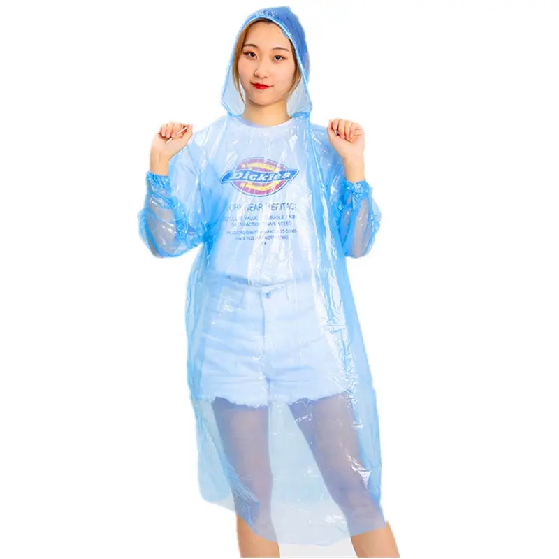 Imperméable de qualité supérieure coloré et léger pour adultes imperméable jetable pour garçon et fille